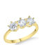 Fa Cad'oro Ring with Zircon made of Gold 9K