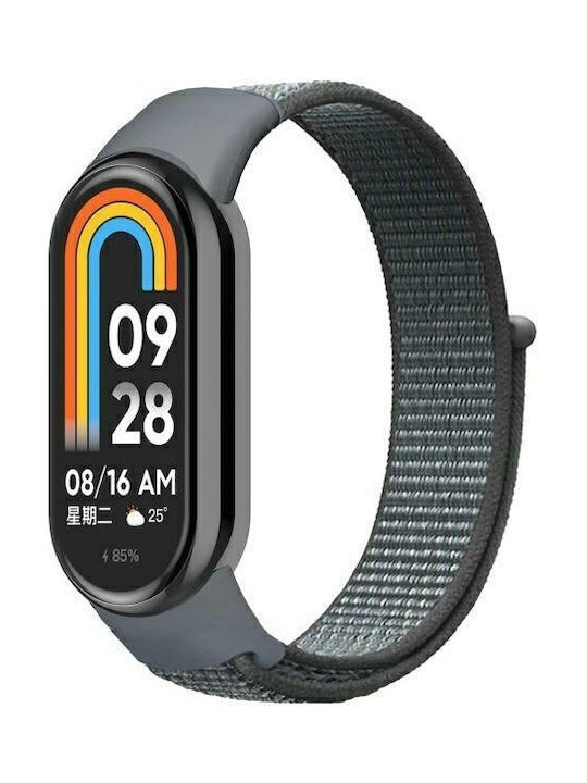 Beline Λουράκι Υφασμάτινο Γκρι (Mi Band 9, Mi Band 8, Beline)