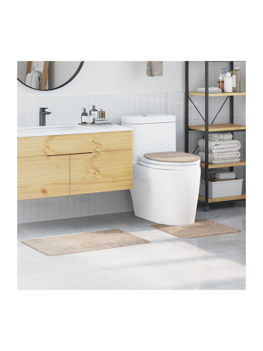 vidaXL Non-Slip Bath Mats Set Cotton 4019866 Bl...