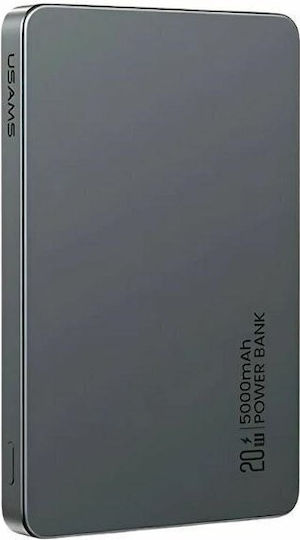 Usams CY Series US-CD231 Power Bank 5000mAh 20W με Θύρα USB-C Power Delivery Tarnish