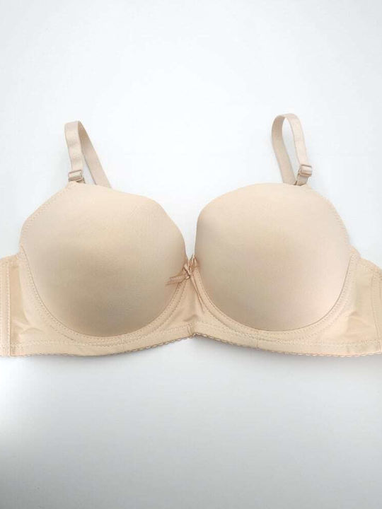 Lunna Beige Σουτιέν Liegestütz mit Bügel