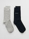 Gant Herren Einfarbige Socken Gray 2Pack