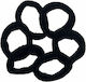 Black Fuzzy Hair Scrunchies 10894 Hairutopia Black
