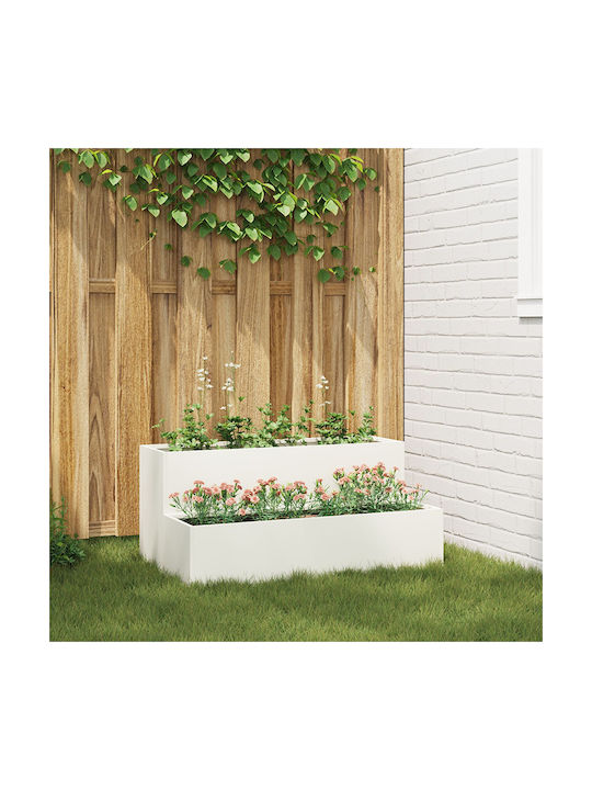 vidaXL Саксия Метал 100x60x45см.