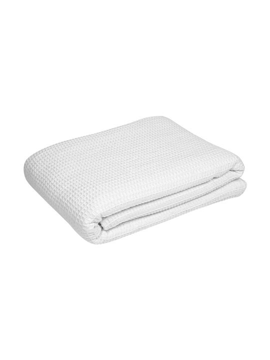 Waffle Kids Blanket White 160x230cm