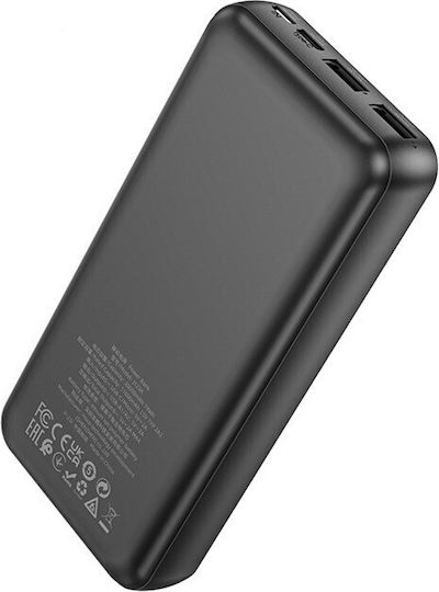 Hoco J123A Power Bank 20000mAh с 2 USB-A порта и 2 USB-C порта Черен