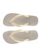 Frauen Flip Flops mit Plattform in Gray Farbe