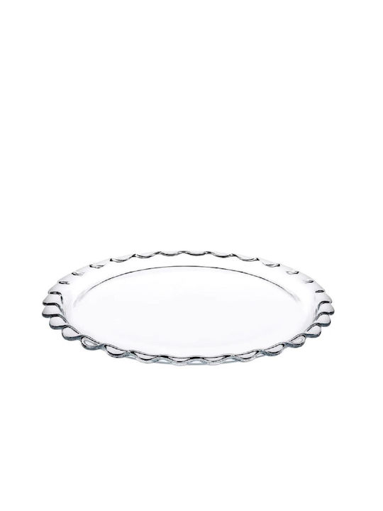 Pasabahce Servierplatte Glas Transparent mit Durchmesser 26.4cm 1Stück