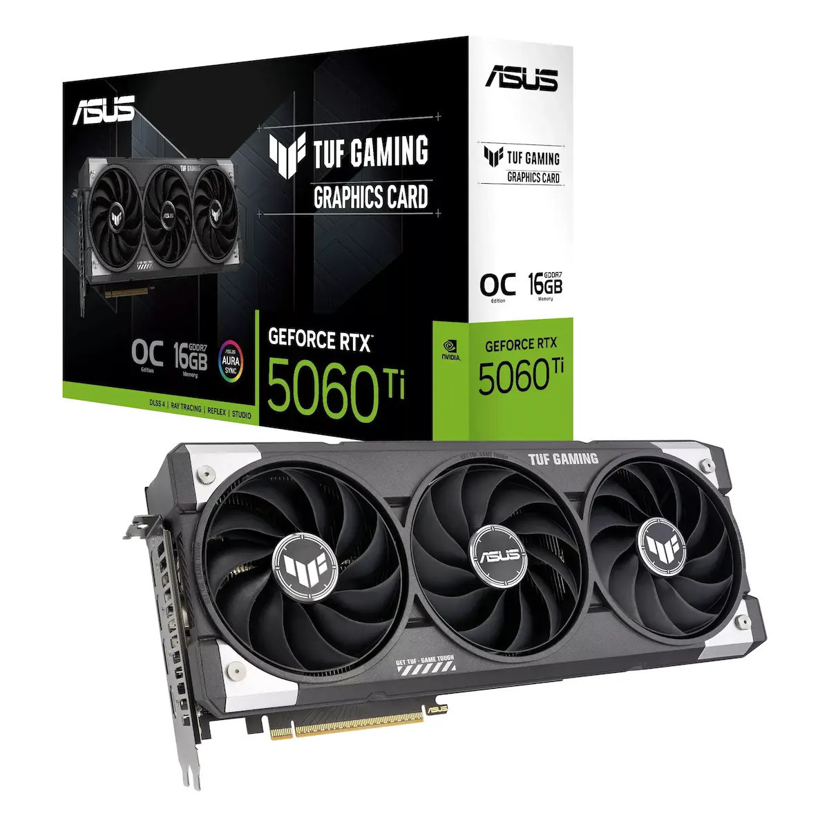 Asus GeForce RTX 5060 Ti 16GB GDDR7 TUF Gaming OC Κάρτα Γραφικών (90YV0MG0-M0NA00)