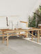 Masa Masa de lounge pentru spații exterioare de bambus 110x50x43buc