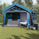 vidaXL Sommer Campingzelt Blau Für 10 Personen ...