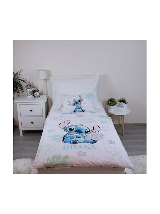 Disney Lilo And Stitch Ohana Set Kinderbettbezu...