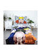 Сет Бебешка Долен Калъф с Калъфка за Възглавница Сив xсм.