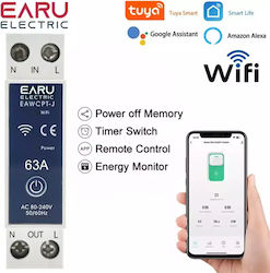 Earu Earu Eawcpt-j 63a Tuya Wifi Smart Kwh Κιλοβατοωρόμετρο Ηλεκτρολογικού Πίνακα EAWCPT-J-63A Earu Earu Eawcpt-j 63a Tuya Wifi Smart Kwh Κιλοβατοωρόμετρο Ηλεκτρολογικού Πίνακα EAWCPT-J-63A