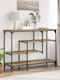 Console Table Wood & Metal Artisan Oak L100xW35xH75cm