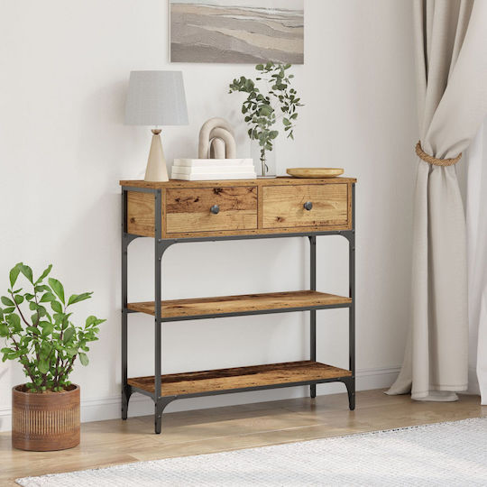 Console Table Wood & Metal L72.5xW25xH75cm