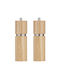 Ladelle Manual Set Spice Mills made of Wood in Beige Color 16.5cm 2pcs
