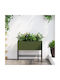 vidaXL Auto-udare Ghiveci Metal Verde 60x26x45cm.