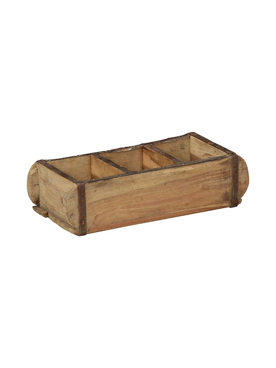 vidaXL Ξύλινο Κουτί Αποθήκευσης Καφέ 30x14x9cm 4τμχ