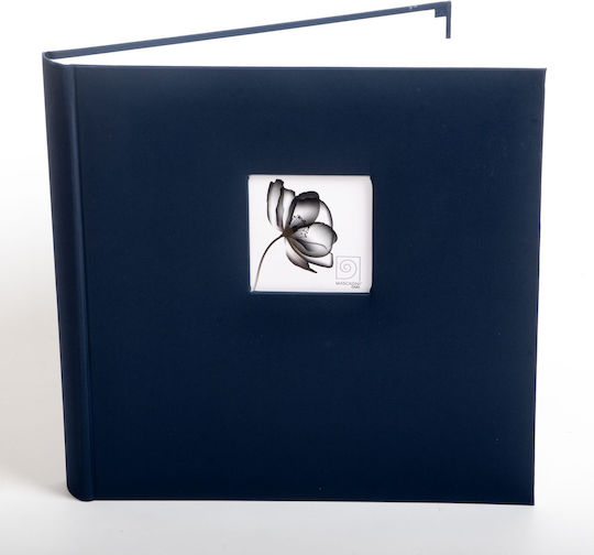 Classic Blue Photo Album Window – 60 Rice Paper Pages S555