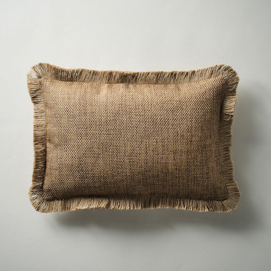 Gofis Home Μαξιλαροθήκη Zylina 229 06 Brown 30x45εκ. Gofis Home Μαξιλαροθήκη Zylina 229 06 Brown 30x45εκ.