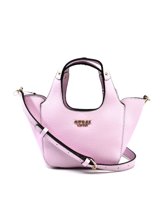 Guess Γυναικεία Τσάντα Tote Χειρός Ροζ