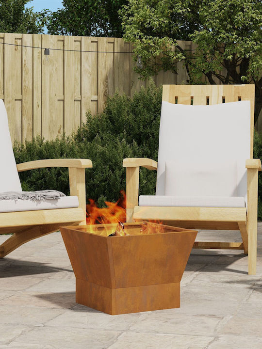 vidaXL Firepit Brown 40x40x30cm