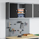 vidaXL Perforierte Wand 3 Stück 3321404