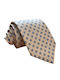 Γραβάτα Beige Blue Motif 6/8 Εκ