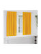 vidaXL Set Curtains Blackout with Pencil Pleat Yellow 140x175cm