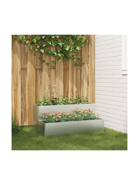 vidaXL Саксия Метал 100x60x45см.