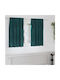 vidaXL Set Window Curtains With Pencil Pleat Green 140x140cm