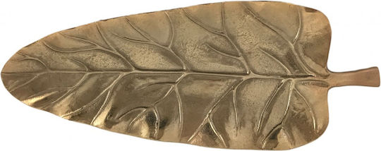 Galifas Διακοσμητική Πιατέλα Μεταλλική Χρυσή 51x20.5x3.5εκ.
