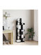 Bookcase Black Oak 48x25.5x140cm