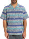 Global Heat Short-sleeved Cotton Shirt Aqua Sky