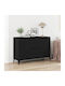 Sideboard made of Solid Wood Black Oak 104x35x70cm