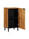 vidaXL Wohnzimmer Vitrine aus Massivholz Akazie 40x33x75cm