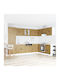Kitchen Cabinet Set Wall & Floor Brown 80x46.5x81.5cm