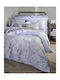 Down Town Home Duvet Cover Set Cotton Queen with 2 Pillowcases 250x260 850 Blue