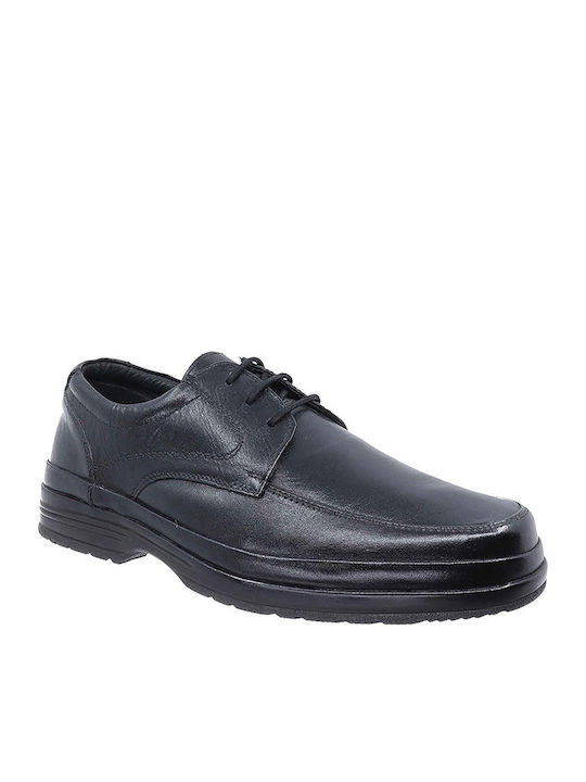 Texter Leder Herren Freizeitschuhe Anatomisch Schwarz