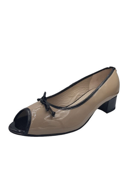 Peep Toe Pantofi cu toc Gri