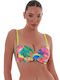 Strapless Bikini Top D Cup Floral