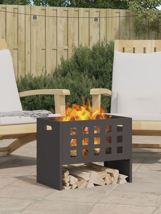vidaXL Firepit Black 50x30x40cm