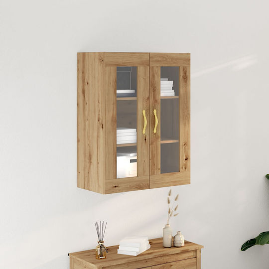 Wall Living Room Display Cabinet with Glass 69.5x34x90cm