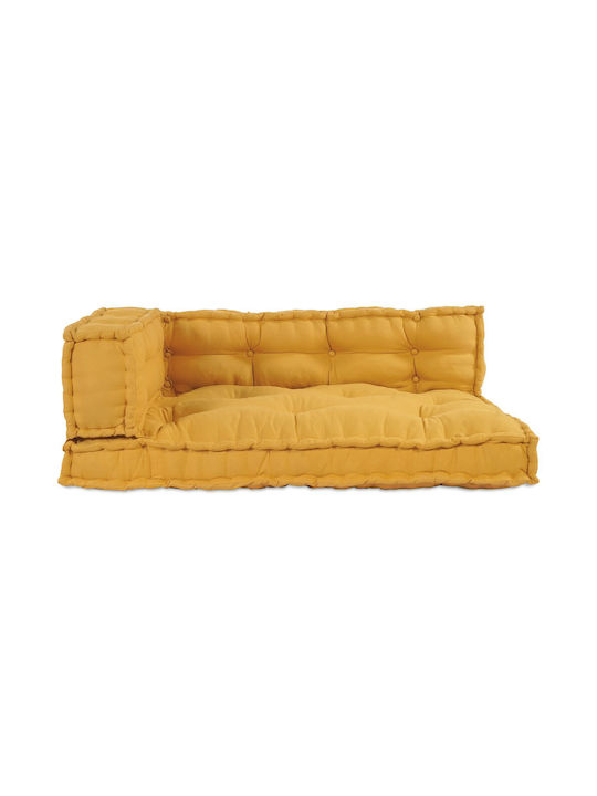 vidaXL Palette Bench Cushion with Backrest Yellow 70x90cm