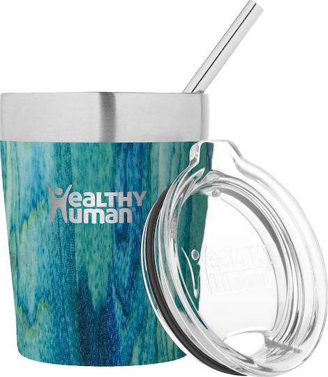Healthy Human Ποτήρι Θερμός Ανοξείδωτο 354ml Bora Bora με Καλαμάκι