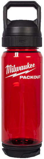 Milwaukee Packout Μπουκάλι Θερμός Πλαστικό 740ml Κόκκινο