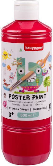 Royal Talens Poster Paint Τέμπερα Ζωγραφικής Primary Red Bruynzeel σε Μπουκάλι 500ml