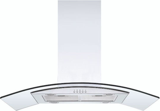 Candy CVMI900X DE Island Vent Hood 90cm Inox