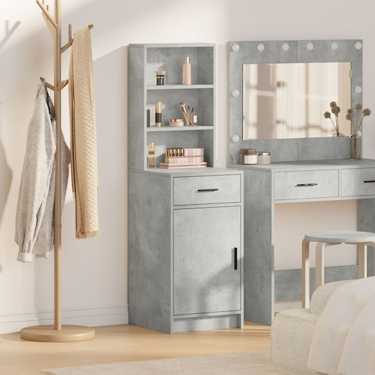 Sideboard Wooden with Drawers Grey 40x41x135cm